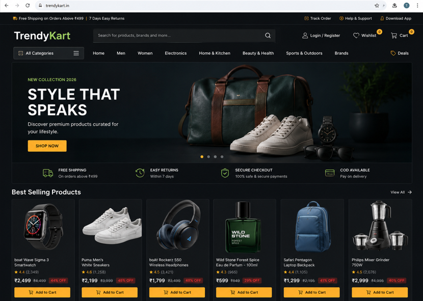 Online Store Website