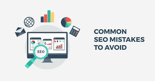 Digital marketer analyzing common SEO mistakes and improving website performance