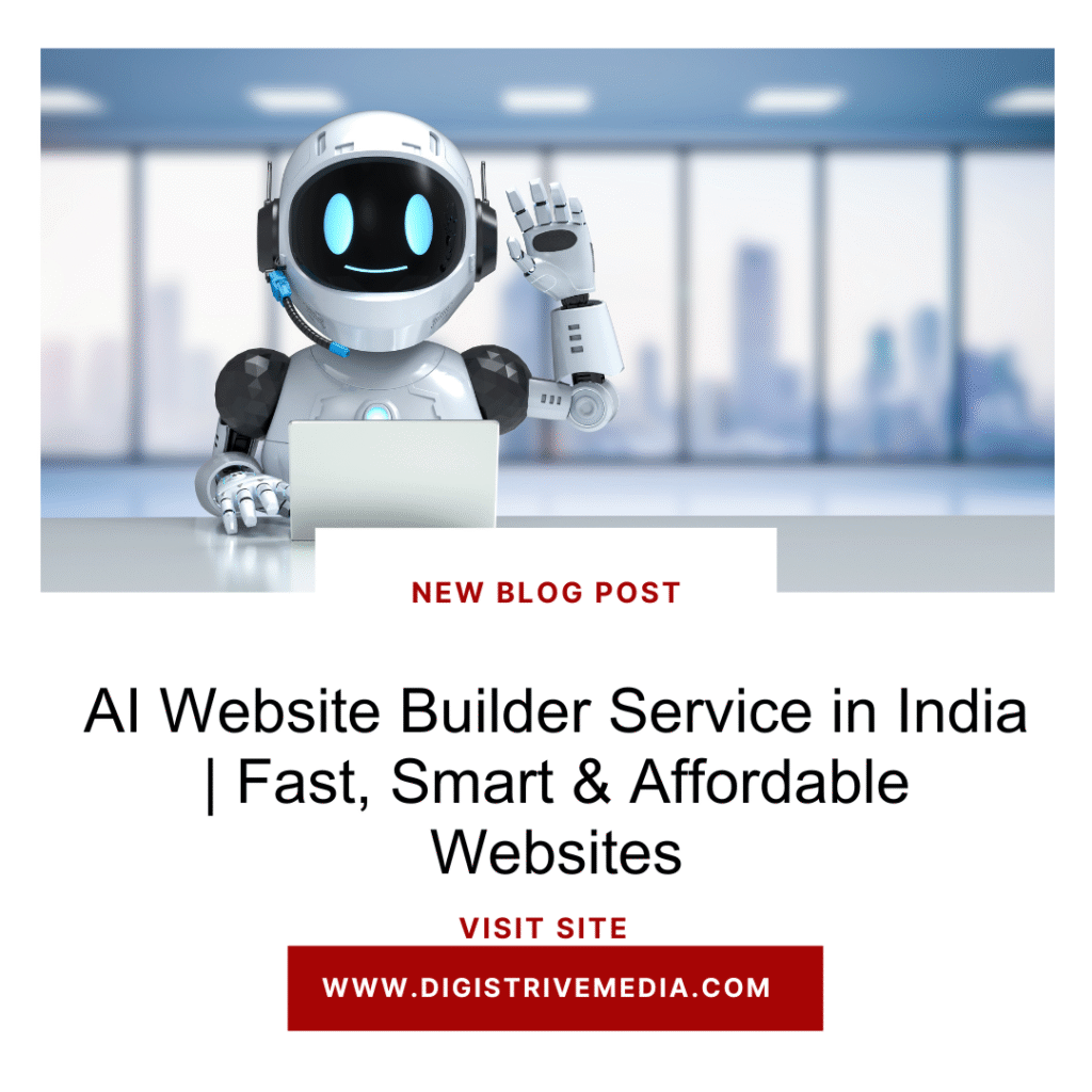 AI Website Builder Service in India | Fast, Smart & Affordable Websites