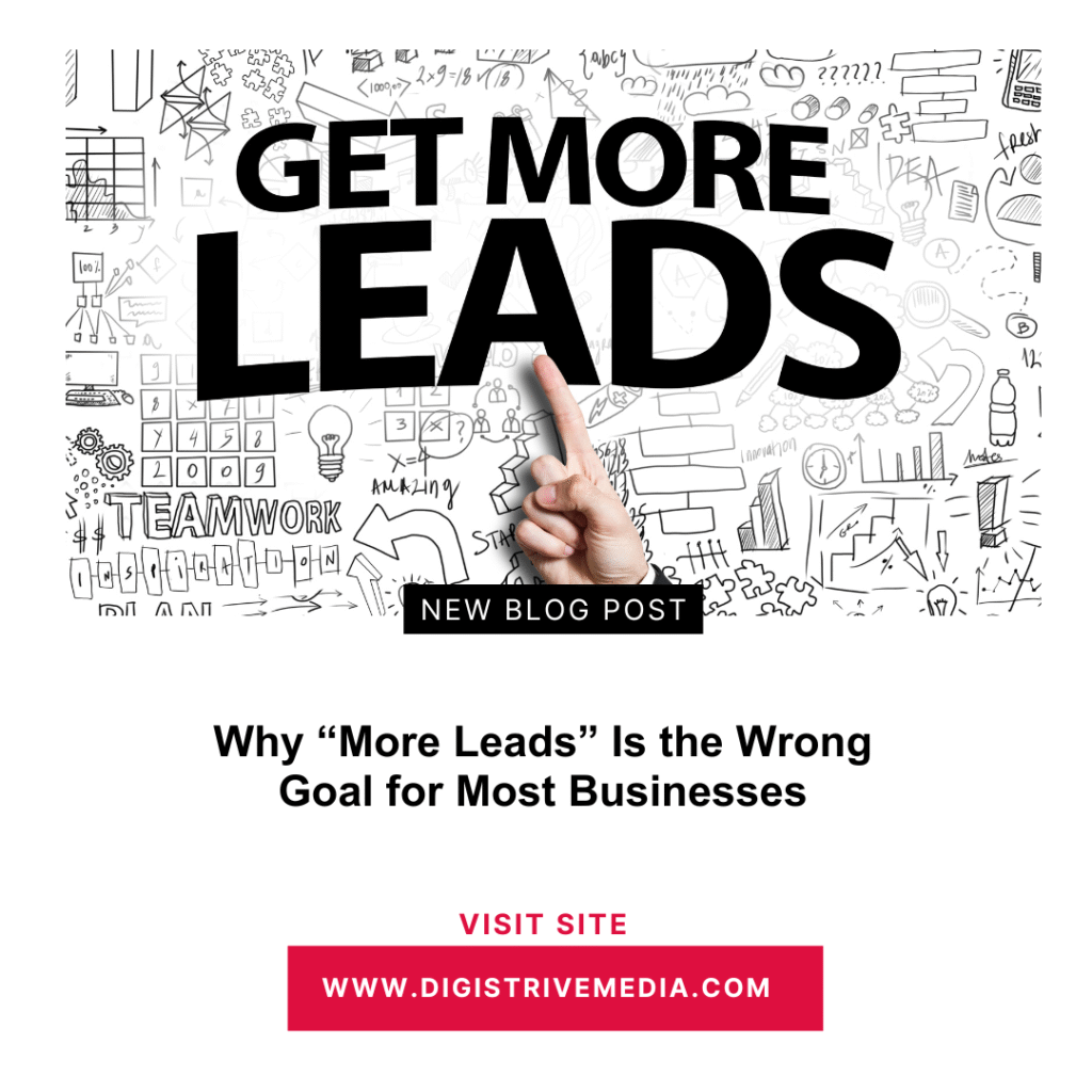 Why “More Leads” Is the Wrong Goal for Most Businesses