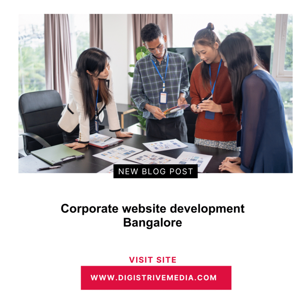Corporate website development Bangalore