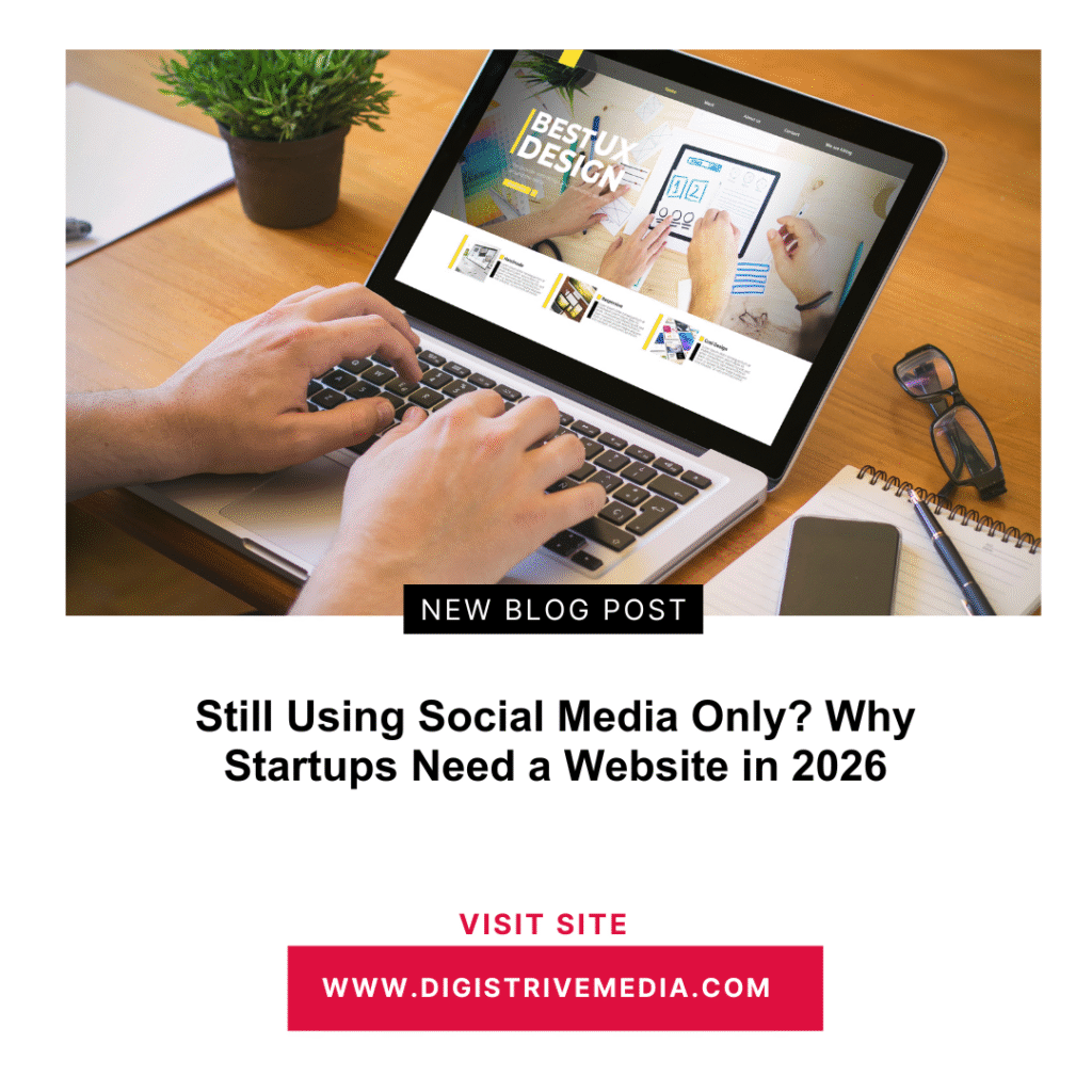 Still Using Social Media Only? Why Startups Need a Website in 2026