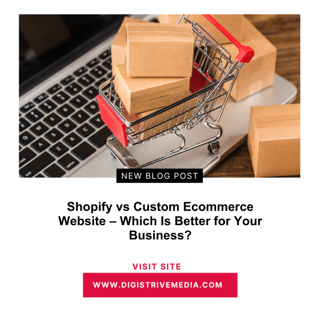 Shopify vs Custom Ecommerce Website – ₹30,000 One-Time Solution