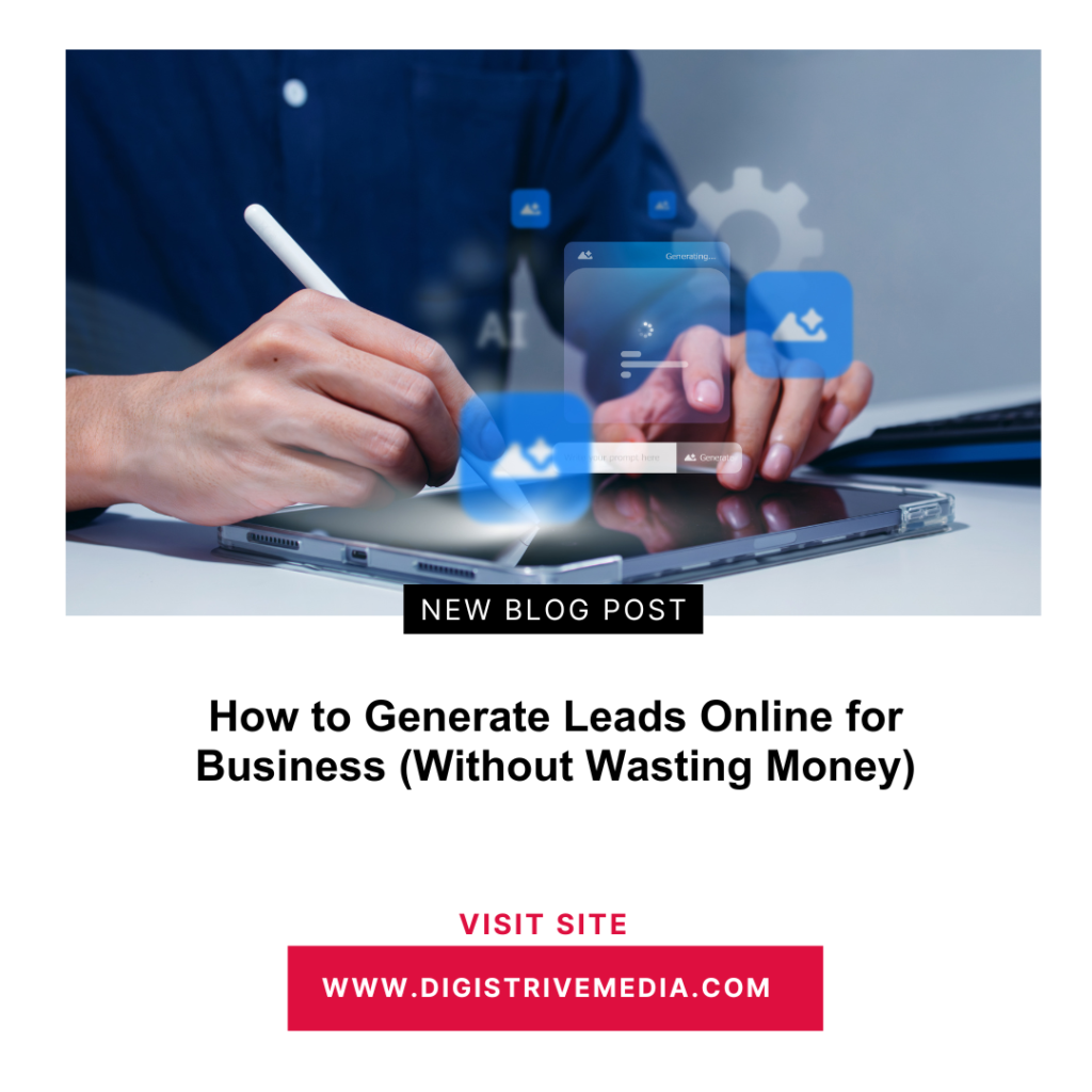How to Generate Leads Online for Business (Without Wasting Money)