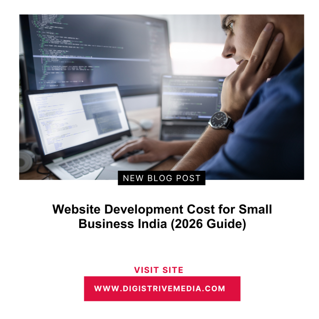 Website Development Cost for Small Business India (2026 Guide)