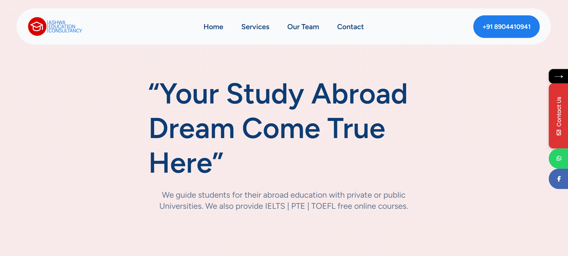 Ashwa Education Website