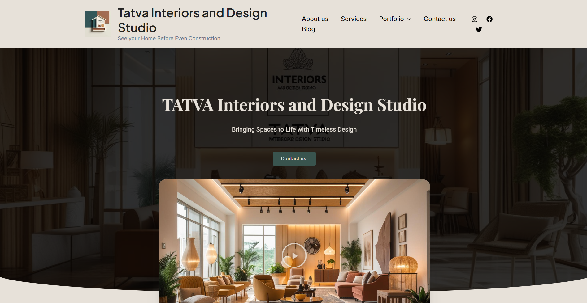 Tatva Interiors Website